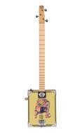 Lace Cigar Box Electric Guitar 3 String Deer Crossing