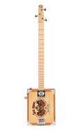 Lace Cigar Box Electric Guitar 3 String Dead Is Alive