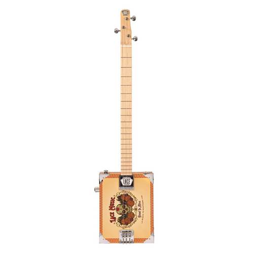 Lace Cigar Box Electric Guitar 3 String Dead Is Alive
