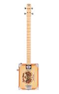 Lace Cigar Box Electric Guitar 4 String Dead Is Alive