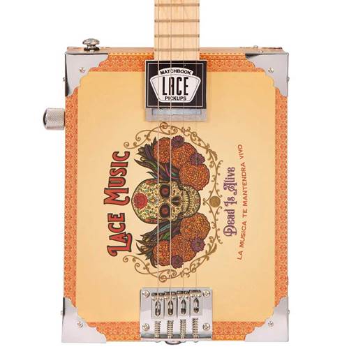 Lace Cigar Box Electric Guitar 4 String Dead Is Alive Lace Cigar Box Electric Guitar 4 String Dead Is Alive