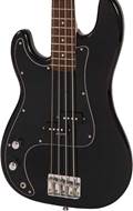 Vintage LH-V40BLK V40 Coaster Series Left Handed Bass Guitar Gloss Black