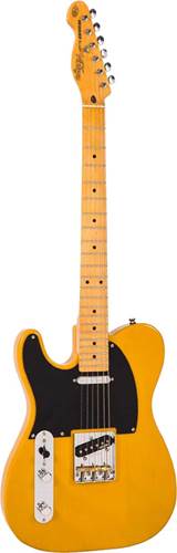 Vintage V52 ReIssued Electric Guitar Left Handed Butterscotch