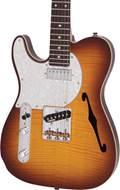 Vintage LV72FTB V72 ReIssued Custom Spec Flamed Tobacco Burst Left Handed