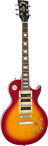 Vintage V1003CSB V1003 ReIssued 3 Pickup Guitar Cherry Sunburst