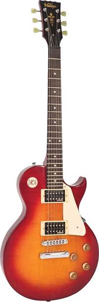 Vintage V100NB ReIssued Electric Guitar Unbound Cherry Sunburst