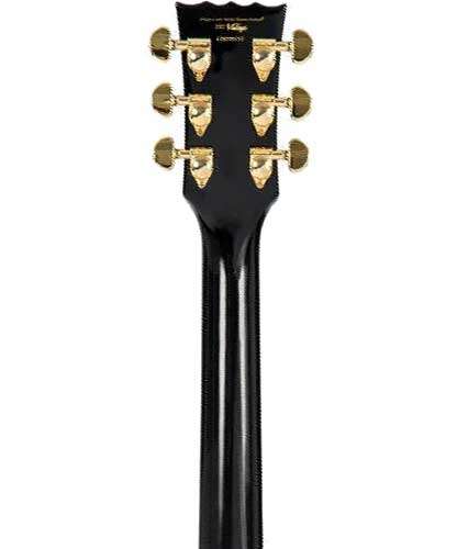 Vintage V100PBB V100 Guitar 2W90 Gold Hardware Gloss Black Vintage V100PBB V100 Guitar 2W90 Gold Hardware Gloss Black