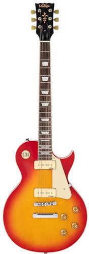 Vintage  V100P ReIssued Electric Guitar Cherry Sunburst
