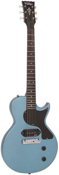 Vintage V120 ReIssued Electric Guitar Gun Hill Blue
