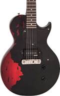 Vintage V120 ICON Electric Guitar Distressed Black Over Cherry Red