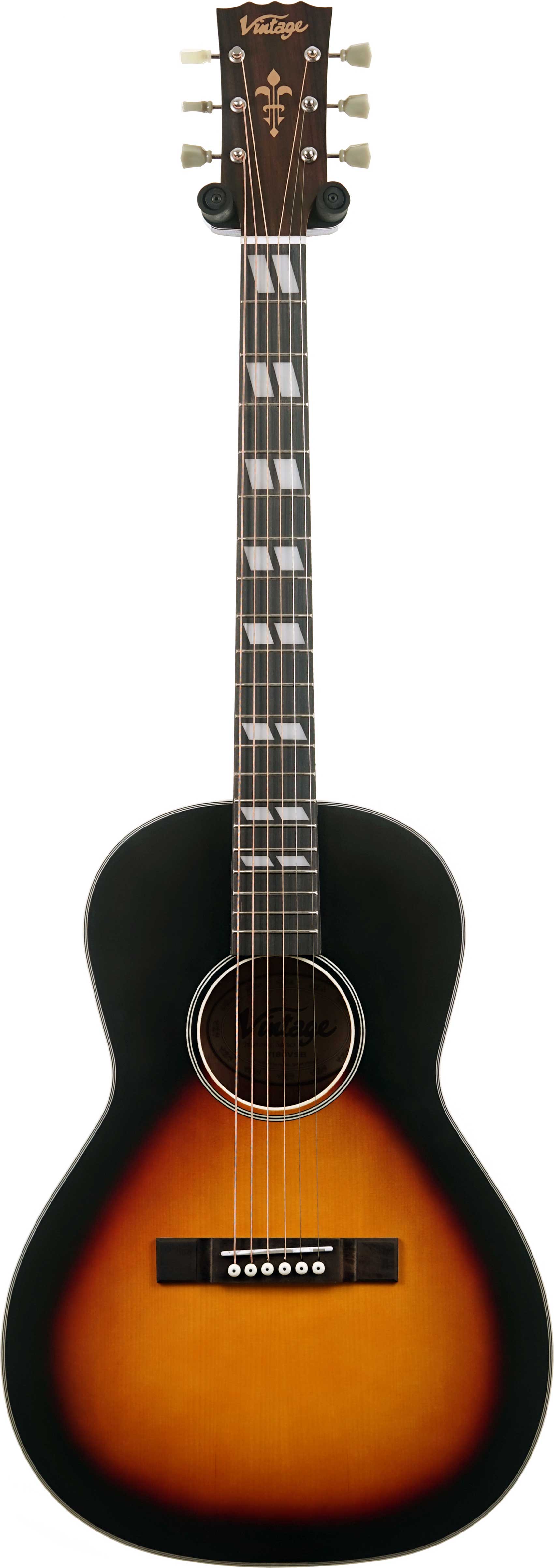 Vintage V180VSB Historic Parlour Guitar Sunburst (Ex-Demo) #5253