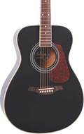 Vintage V300BK Folk Guitar- Solid Top-Black