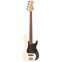Vintage V42 ReIssued Bass Guitar Vintage White Front View