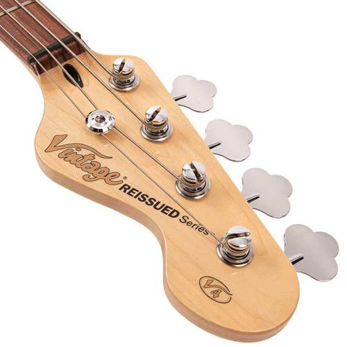 Vintage V42 ReIssued Bass Guitar Vintage White Vintage V42 ReIssued Bass Guitar Vintage White