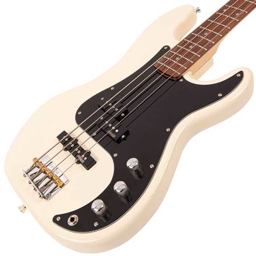 Vintage V42 ReIssued Bass Guitar Vintage White Vintage V42 ReIssued Bass Guitar Vintage White