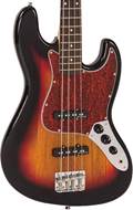 Vintage V49 Coaster Series Bass Guitar 3 Tone Sunburst