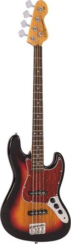 Vintage V49 Coaster Series Bass Guitar 3 Tone Sunburst