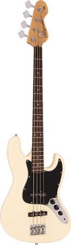 Vintage V49 Coaster Series Bass Guitar White