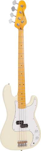 Vintage V4 ReIssued Maple Fingerboard Bass Vintage White