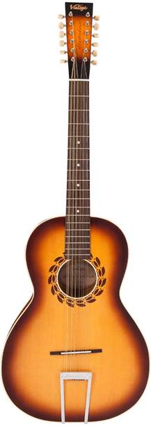 Vintage Statesboro Paul Brett 12 String Acoustic Satin Antique Burst