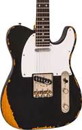 Vintage V62 ICON Electric Guitar Distressed Black