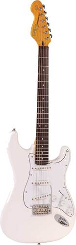 Vintage V6JMH ReIssued Electric Guitar Olympia White 'Fillmore'