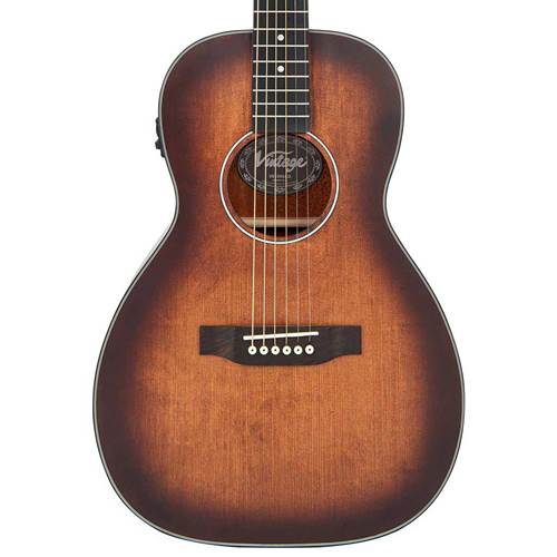 Vintage Stage Series Parlour Electro-Acoustic Guitar Antiqued Vintage Stage Series Parlour Electro-Acoustic Guitar Antiqued