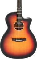 Vintage Stage Series Grand Auditorium Cutaway Electro-Acoustic Guitar Sunburst