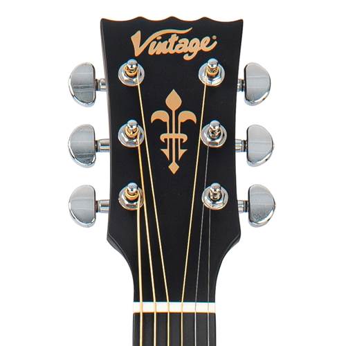 Vintage Stage Series Folk Cutaway Electro-Acoustic Guitar Natural Vintage Stage Series Folk Cutaway Electro-Acoustic Guitar Natural