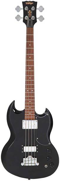 Vintage VS4 ReIssued Bass Guitar Boulevard Black