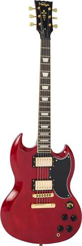 Vintage VS6CG VS6 ReIssued Electric Guitar Cherry Red Gold Hardware Vintage VS6CG VS6 ReIssued Electric Guitar Cherry Red Gold Hardware