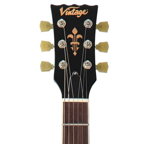 Vintage VSA500B Reissued Semi Acoustic Guitar with Bigsby - Cherry Red Vintage VSA500B Reissued Semi Acoustic Guitar with Bigsby - Cherry Red