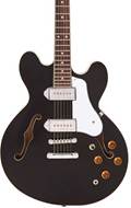 Vintage VSA500P ReIssued Semi Acoustic Guitar - Boulevard Black