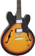 Vintage VSA500SB ReIssued Semi-Acoustic Guitar Sunburst