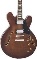 Vintage VSA500 Semi-Acoustic Guitar Natural Walnut