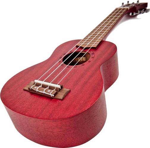 Laka VUS5RD Sapele Series Soprano Ukulele Rustic Red Laka VUS5RD Sapele Series Soprano Ukulele Rustic Red