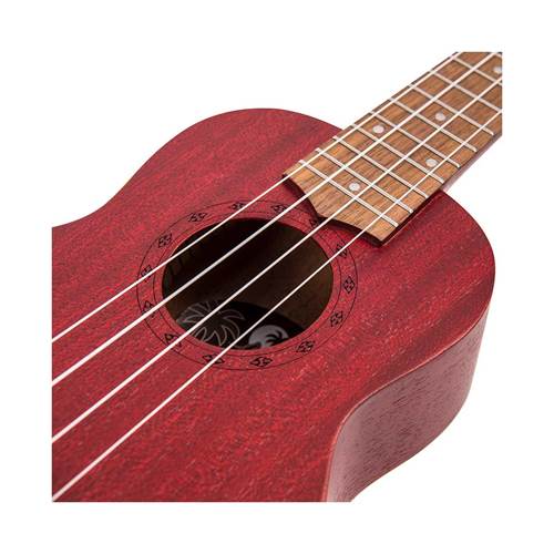 Laka VUS5RD Sapele Series Soprano Ukulele Rustic Red Laka VUS5RD Sapele Series Soprano Ukulele Rustic Red