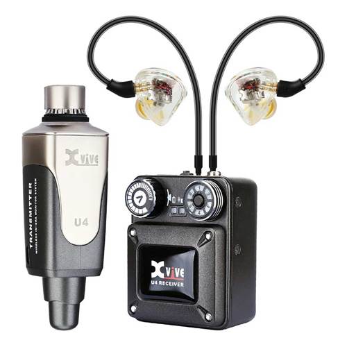 Xvive XU4T9 Wireless In Ear Monitor System Plus In Ear Montors & Case