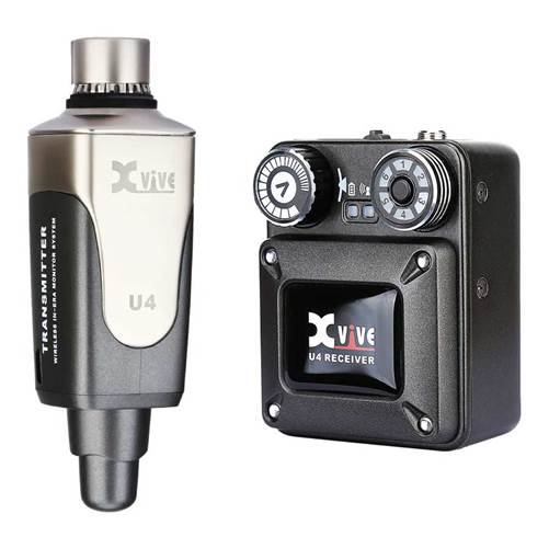 Xvive XU4T9 Wireless In Ear Monitor System Plus In Ear Montors & Case Xvive XU4T9 Wireless In Ear Monitor System Plus In Ear Montors & Case