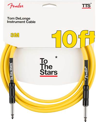 Fender Tom DeLonge 10ft To The Stars Instrument Cable Graffiti Yellow