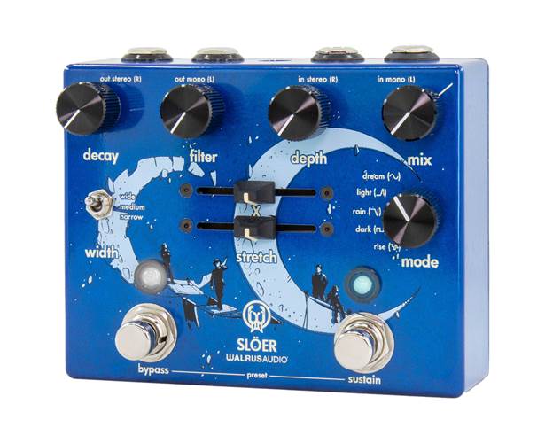Walrus Audio SLOER Blue Stereo Ambient Reverb Walrus Audio SLOER Blue Stereo Ambient Reverb