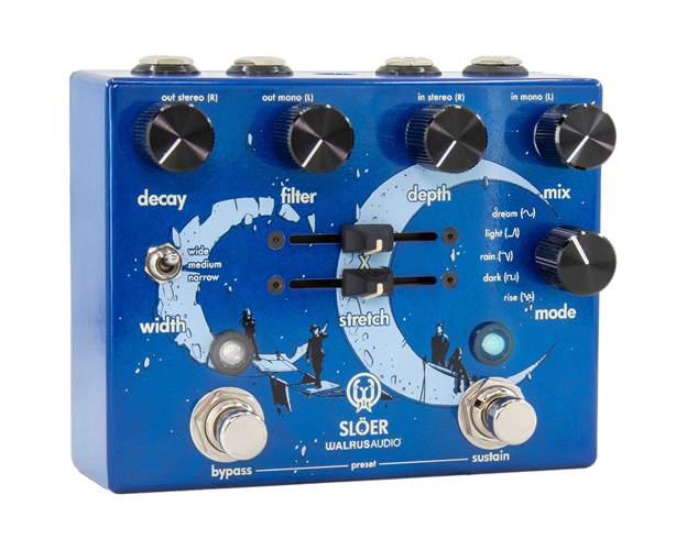 Walrus Audio SLOER Blue Stereo Ambient Reverb Walrus Audio SLOER Blue Stereo Ambient Reverb