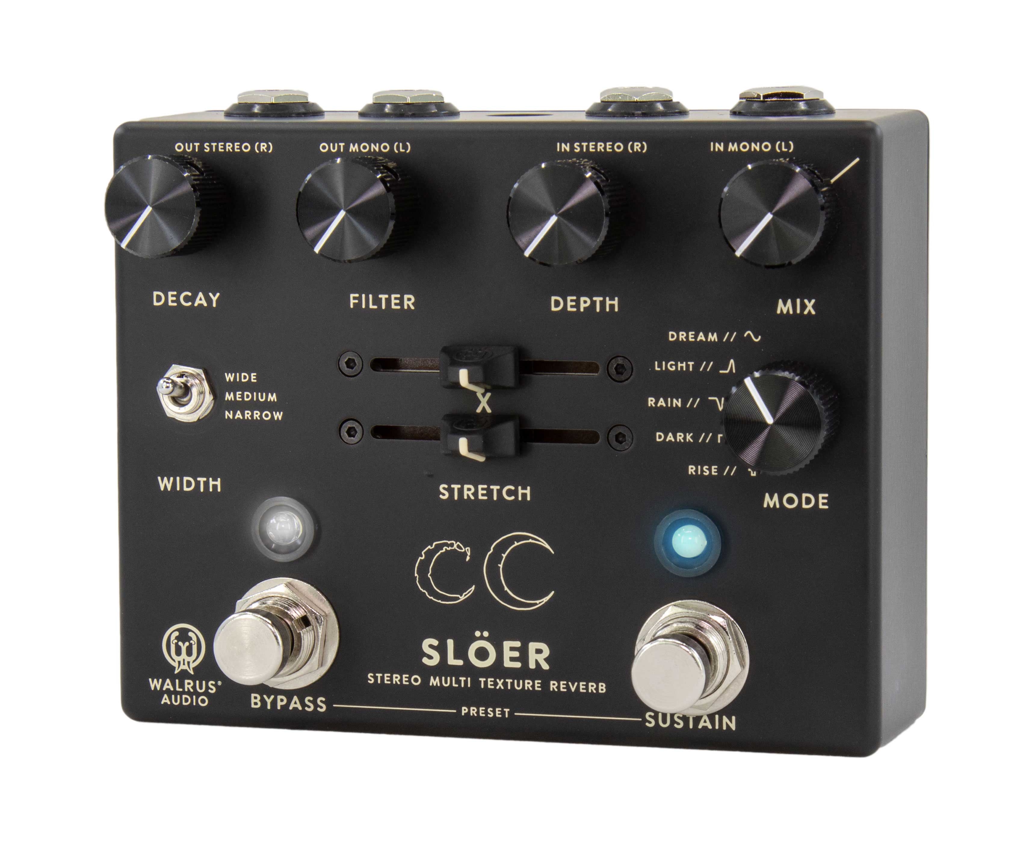 Walrus Audio SLOER Black Stereo Ambient Reverb