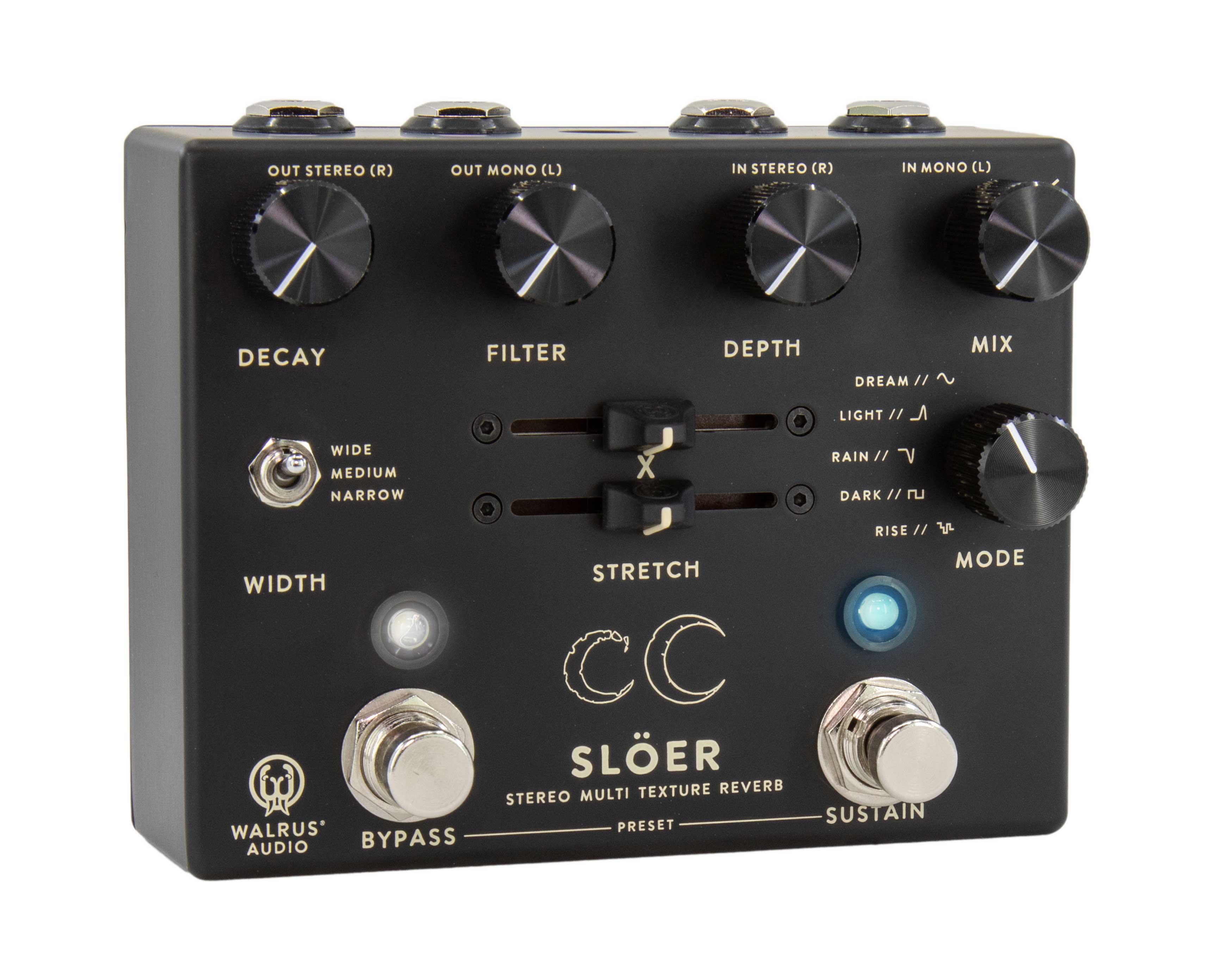 Walrus Audio SLOER Black Stereo Ambient Reverb