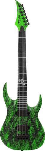 Solar Guitars A2.7GN Canibalismo Plus Green Neon Open Pore Plus