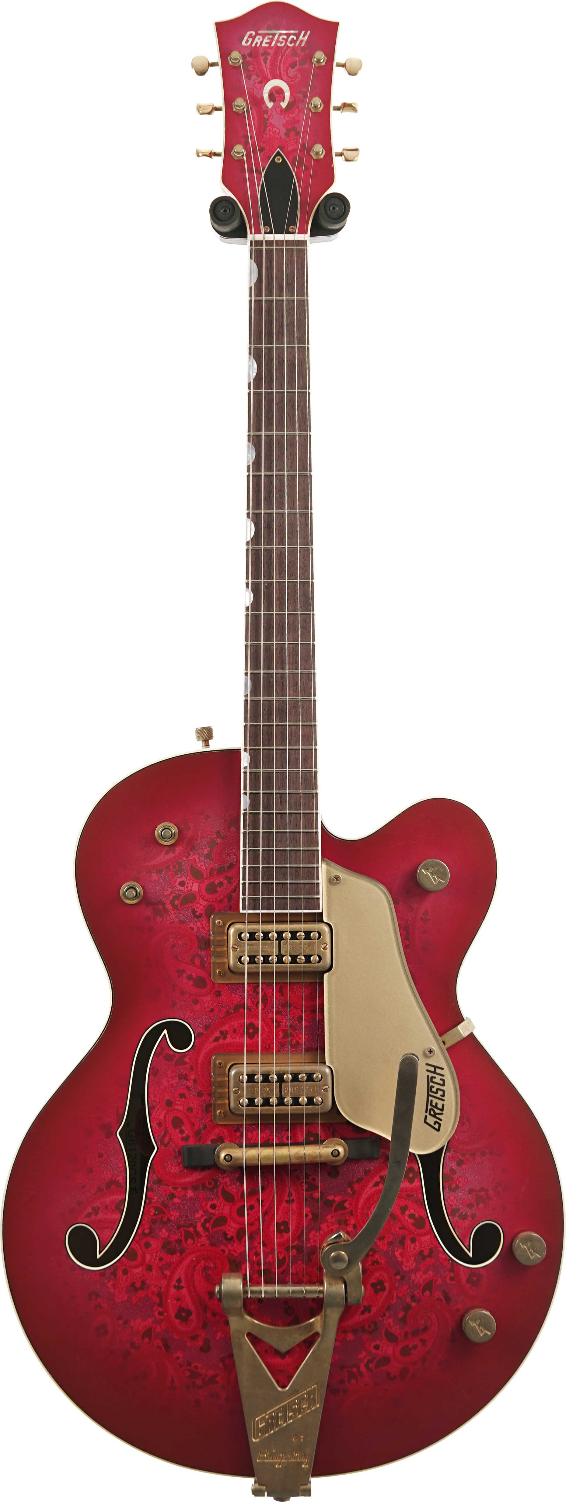 Gretsch Custom Shop G6120-59 Paisley Wild Cherry Burst MBG #UC26033994