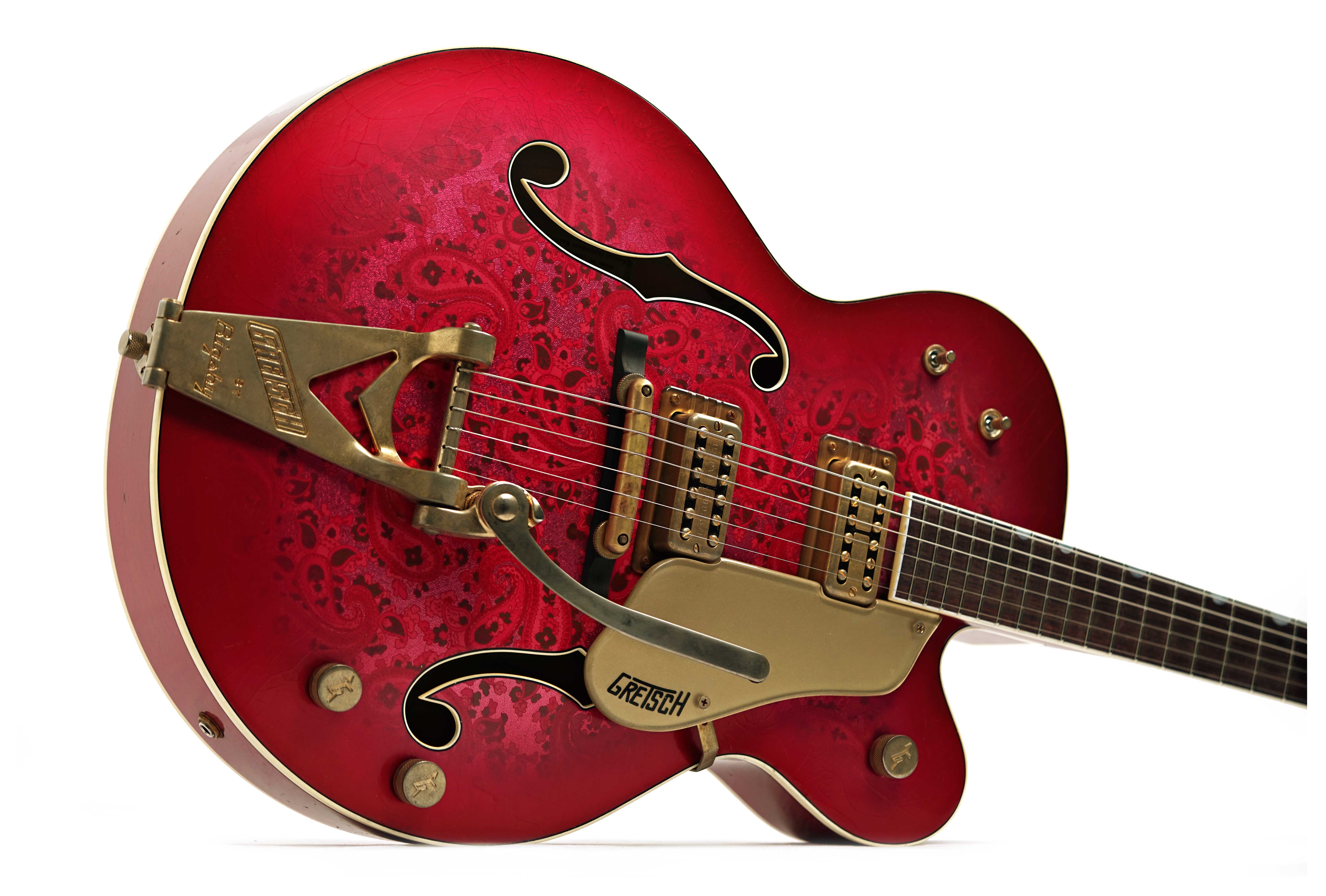 Gretsch Custom Shop G6120-59 Paisley Wild Cherry Burst MBG #UC26033994
