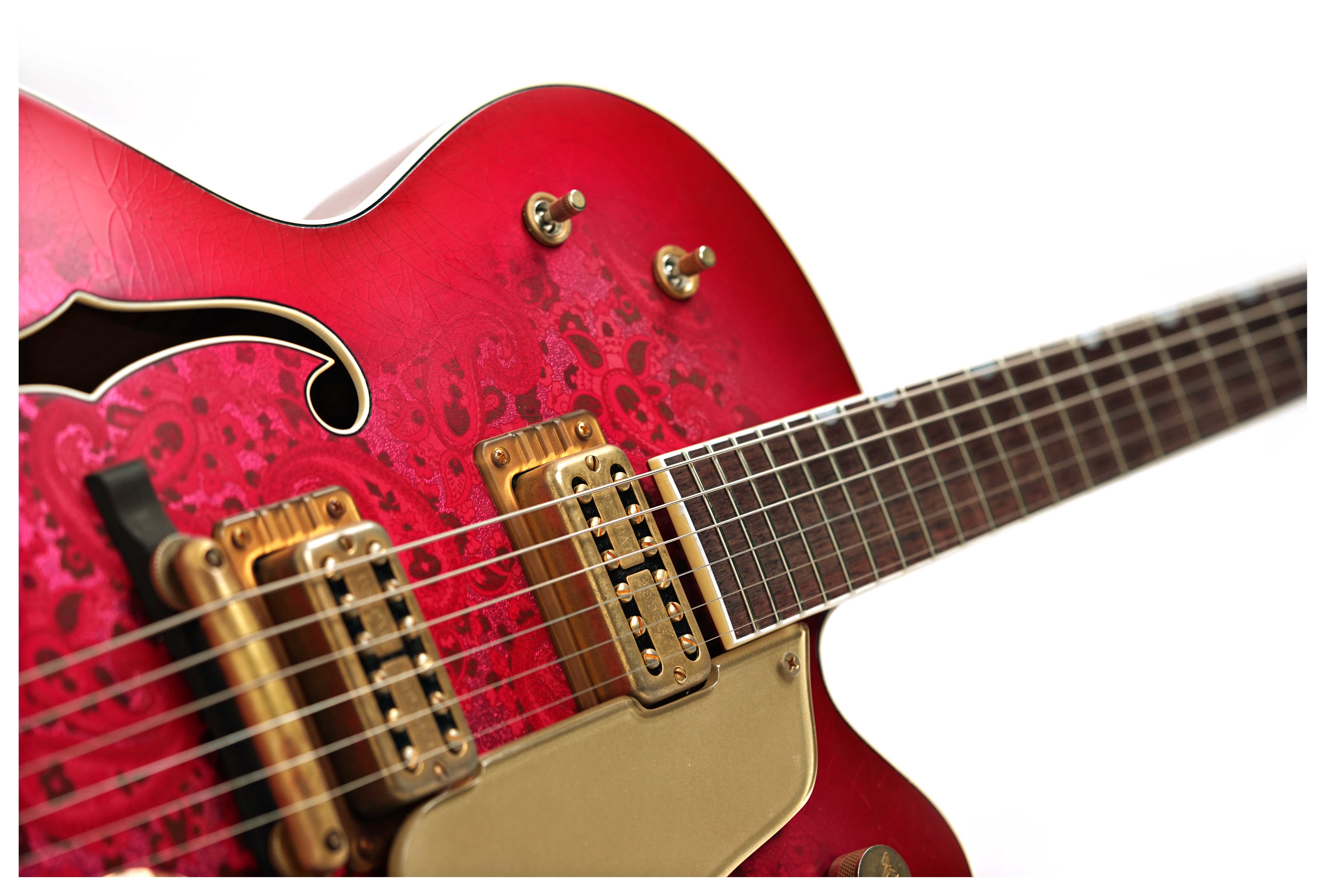 Gretsch Custom Shop G6120-59 Paisley Wild Cherry Burst MBG #UC26033994