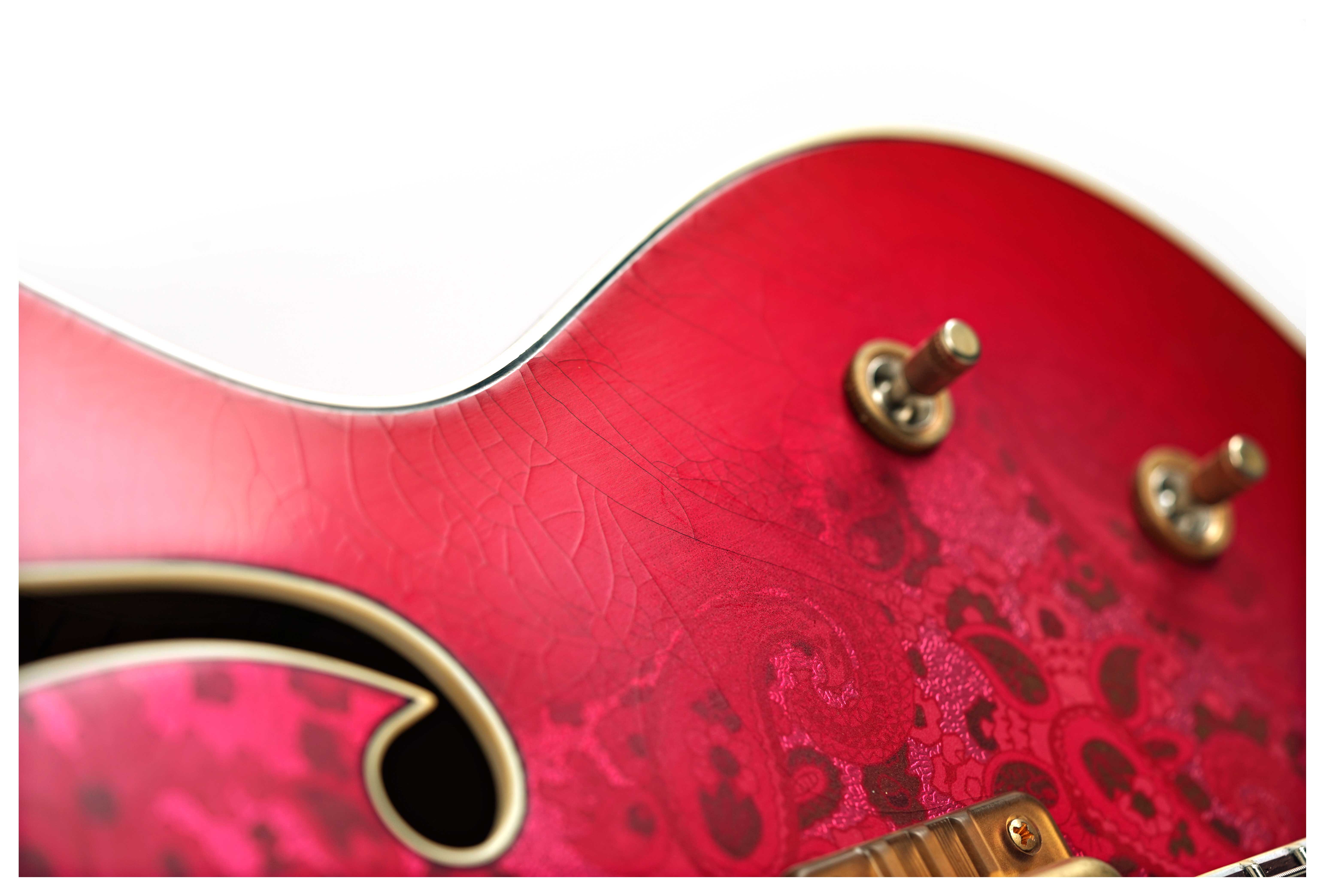Gretsch Custom Shop G6120-59 Paisley Wild Cherry Burst MBG #UC26033994