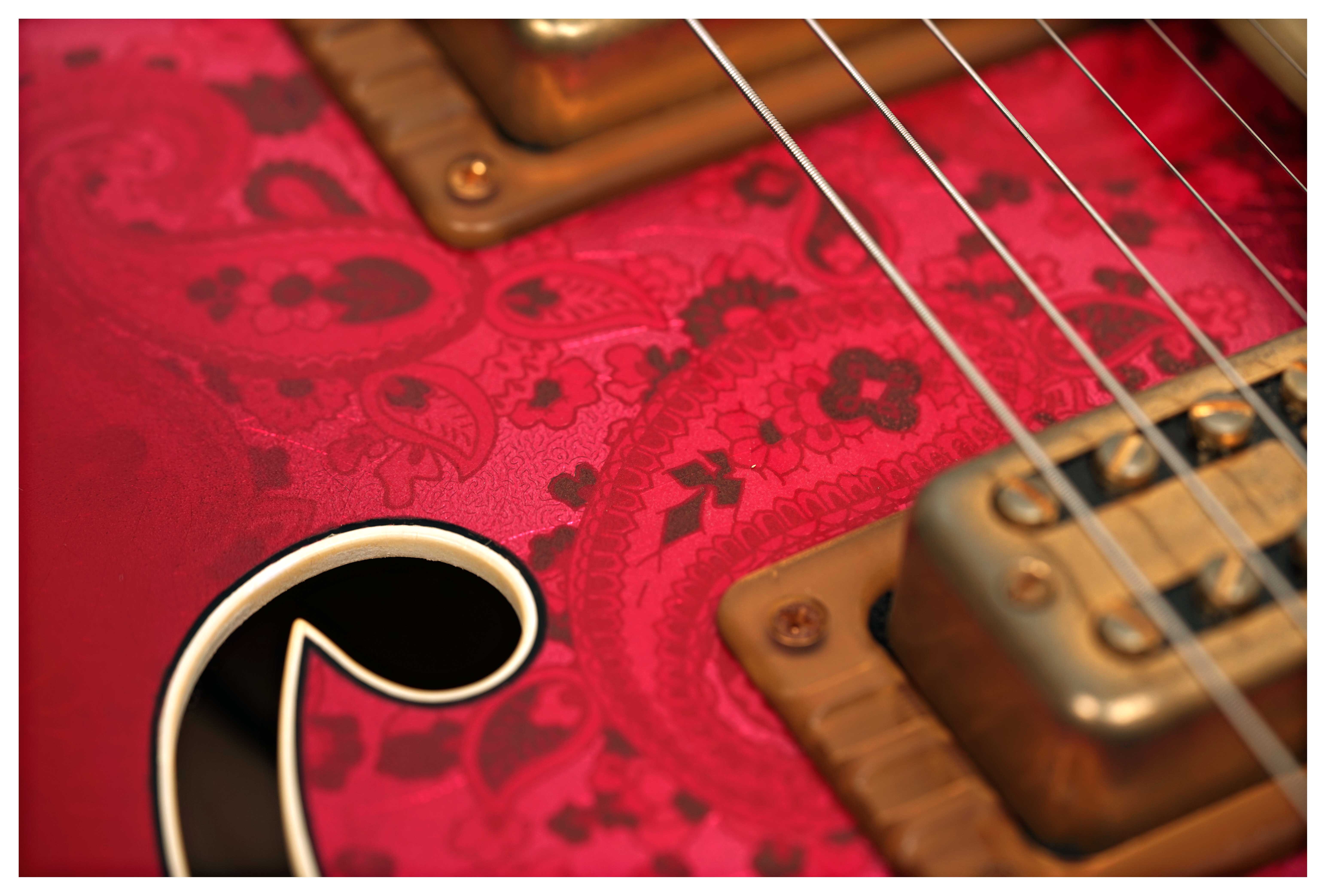 Gretsch Custom Shop G6120-59 Paisley Wild Cherry Burst MBG #UC26033994